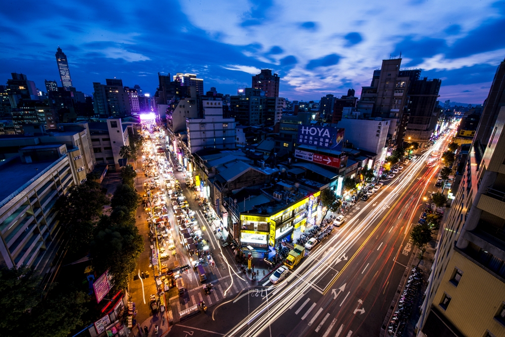 寧夏夜市街景圖